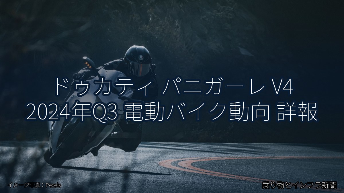 ドゥカティ パニガーレ V4 2024年Q3 電動バイク動向 詳報(乗り物とインフラ新聞)