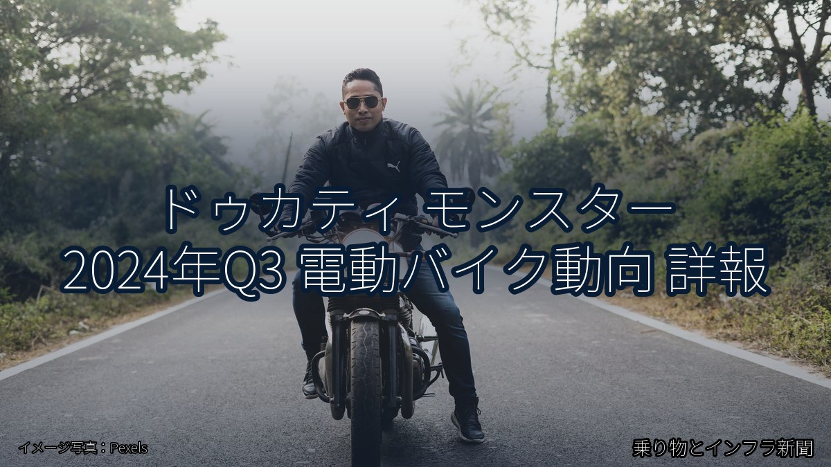 ドゥカティ モンスター 2024年Q3 電動バイク動向 詳報（乗り物とインフラ新聞）