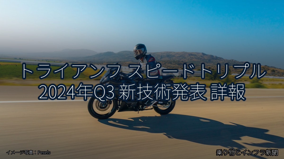 トライアンフ スピードトリプル 2024年Q3 新技術発表 詳報(乗り物とインフラ新聞)