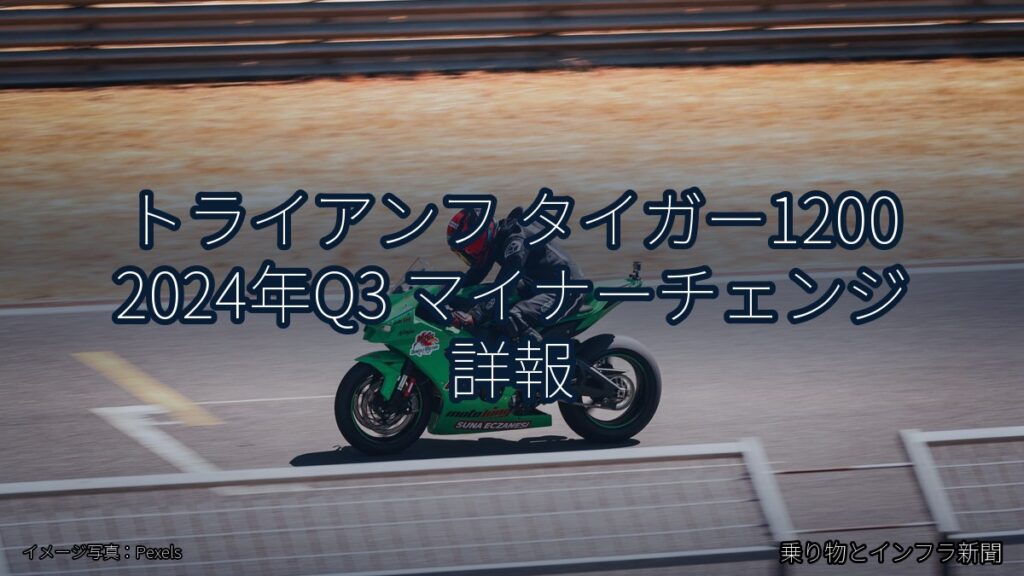 トライアンフ タイガー1200 2024年Q3 マイナーチェンジ 詳報（乗り物とインフラ新聞）