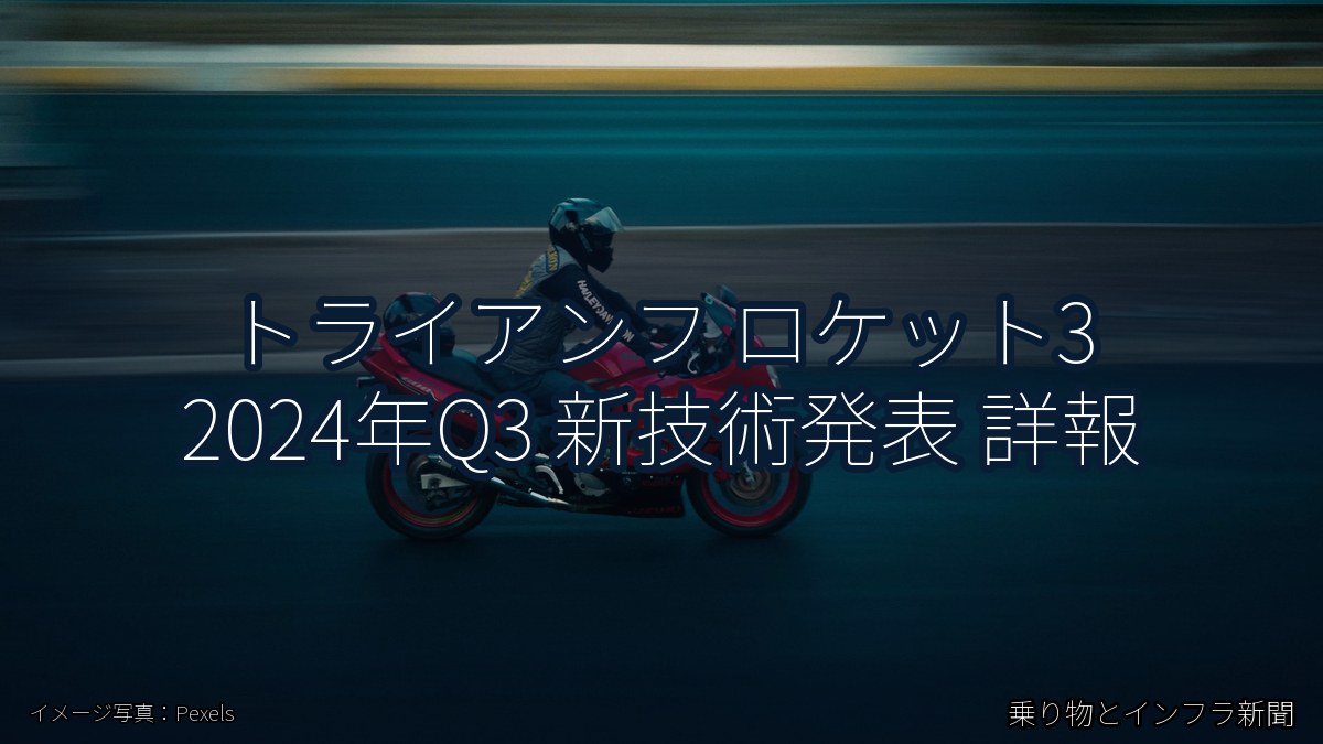 トライアンフ ロケット3 2024年Q3 新技術発表 詳報(乗り物とインフラ新聞)