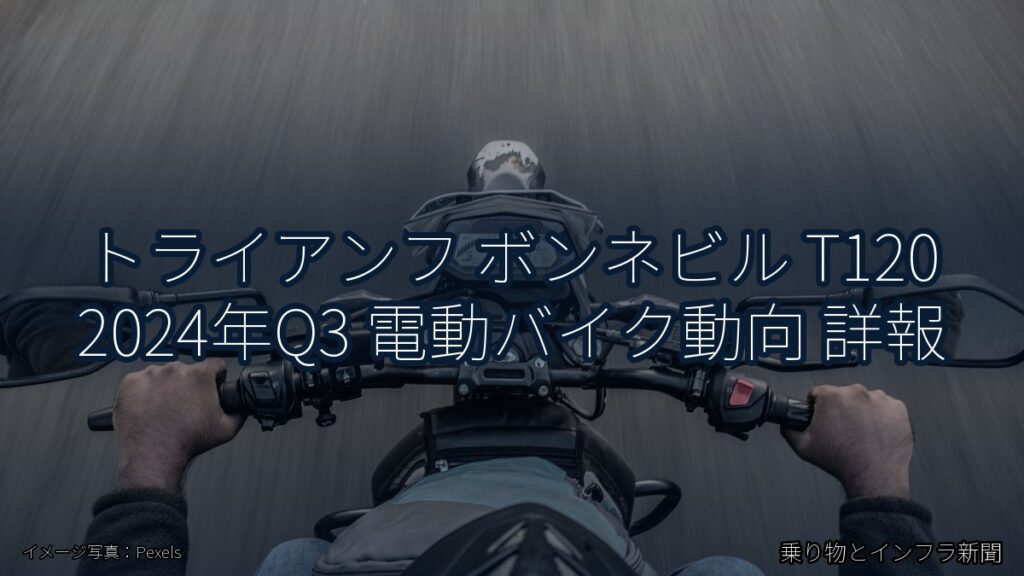 トライアンフ ボンネビル T120 2024年Q3 電動バイク動向 詳報（乗り物とインフラ新聞）
