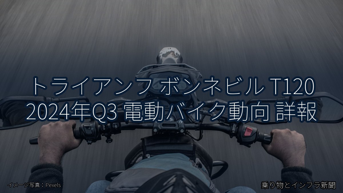 トライアンフ ボンネビル T120 2024年Q3 電動バイク動向 詳報(乗り物とインフラ新聞)