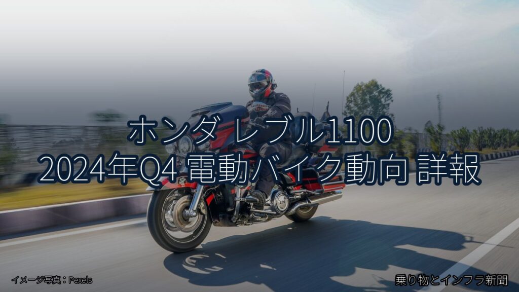 ホンダ レブル1100 2024年Q4 電動バイク動向 詳報（乗り物とインフラ新聞）