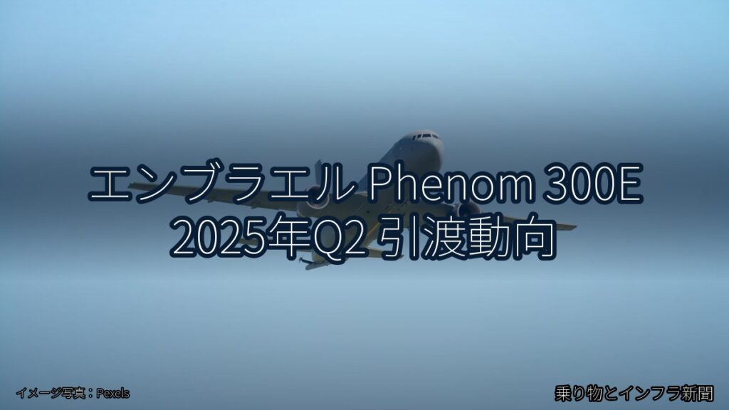 エンブラエル Phenom 300E 2025年Q2 引渡動向（乗り物とインフラ新聞）