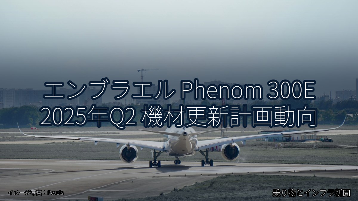 エンブラエル Phenom 300E 2025年Q2 機材更新計画動向(乗り物とインフラ新聞)