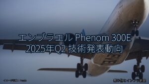 エンブラエル Phenom 300E 2025年Q2 技術発表動向（乗り物とインフラ新聞）