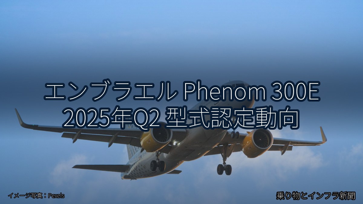 エンブラエル Phenom 300E 2025年Q2 型式認定動向(乗り物とインフラ新聞)