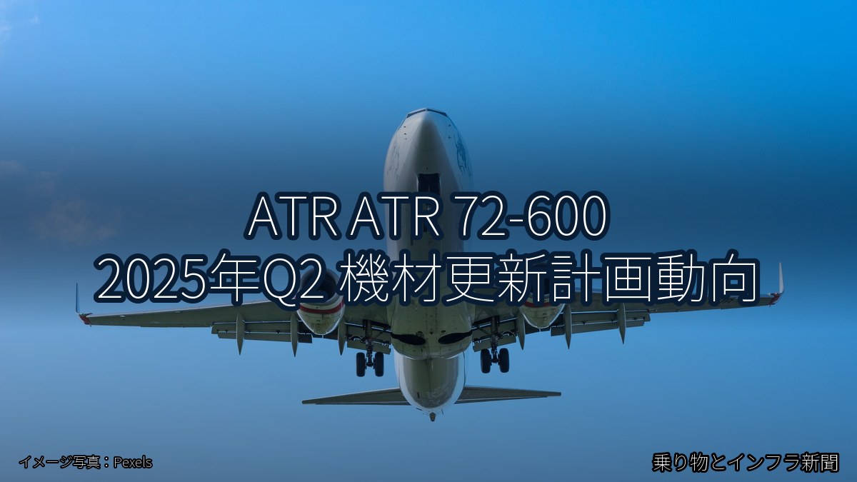 ATR ATR 72-600 2025年Q2 機材更新計画動向(乗り物とインフラ新聞)