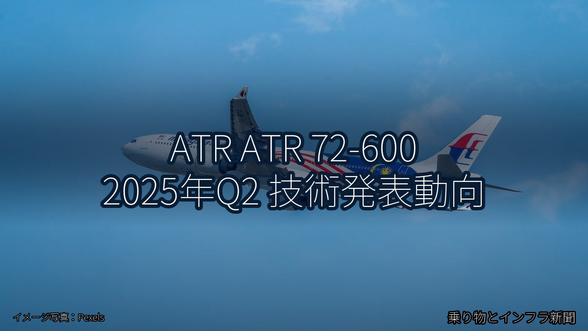 ATR ATR 72-600 2025年Q2 技術発表動向(乗り物とインフラ新聞)