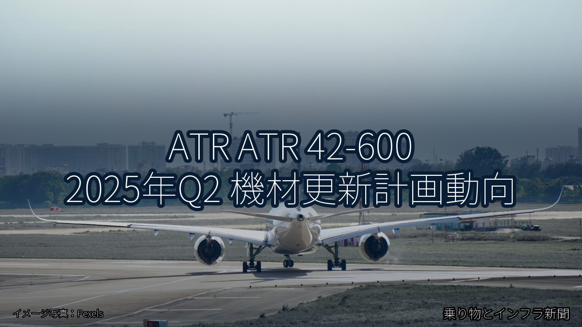 ATR ATR 42-600 2025年Q2 機材更新計画動向（乗り物とインフラ新聞）