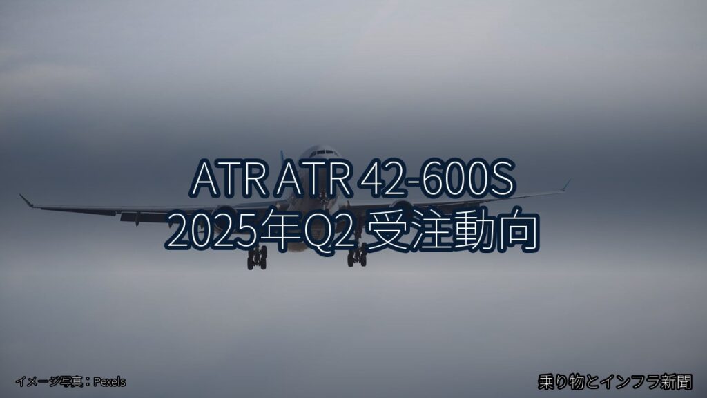 ATR ATR 42-600S 2025年Q2 受注動向（乗り物とインフラ新聞）