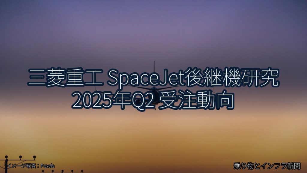 三菱重工 SpaceJet後継機研究 2025年Q2 受注動向（乗り物とインフラ新聞）