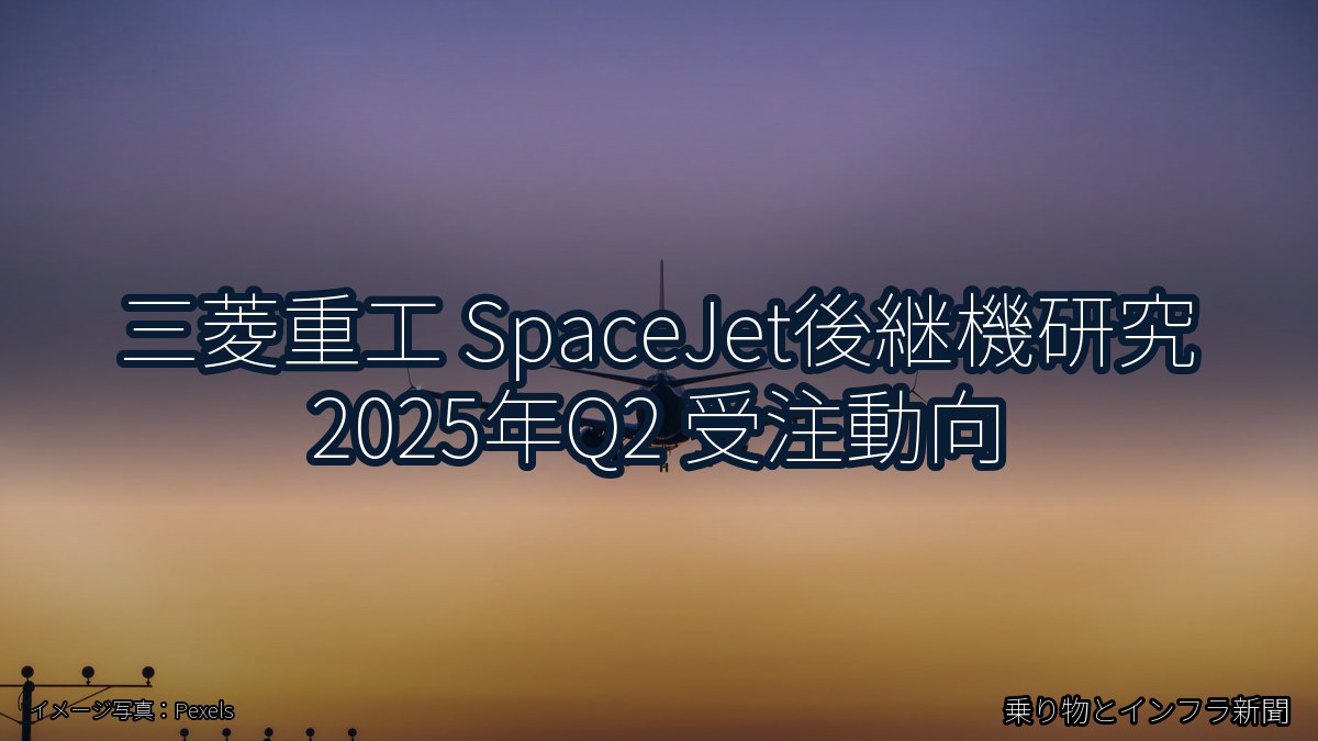 三菱重工 SpaceJet後継機研究 2025年Q2 受注動向（乗り物とインフラ新聞）