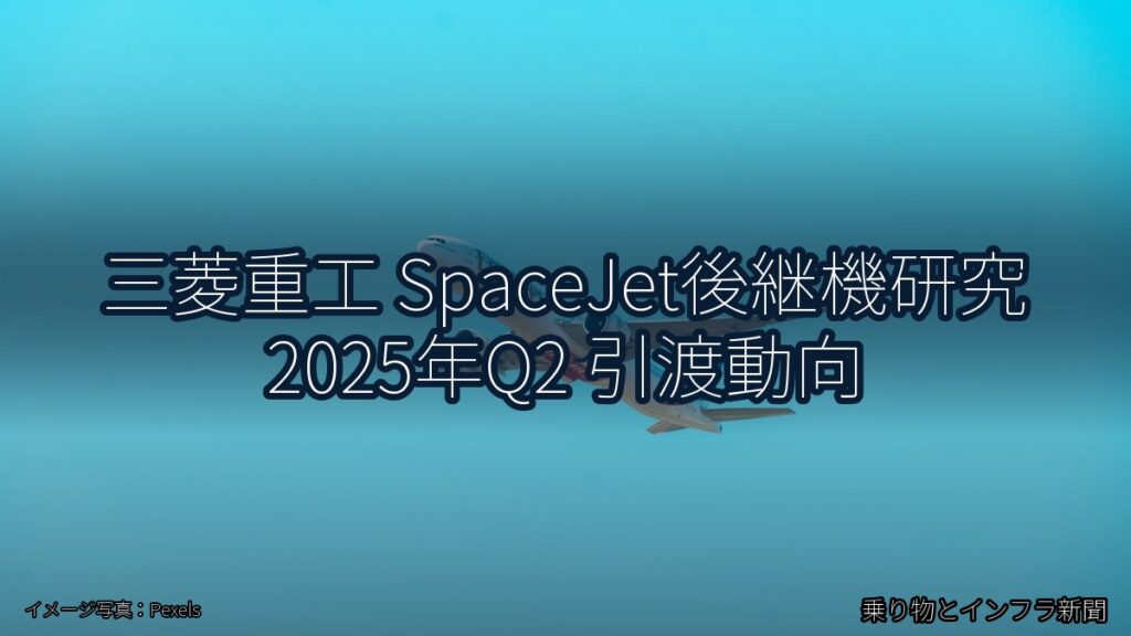 三菱重工 SpaceJet後継機研究 2025年Q2 引渡動向（乗り物とインフラ新聞）