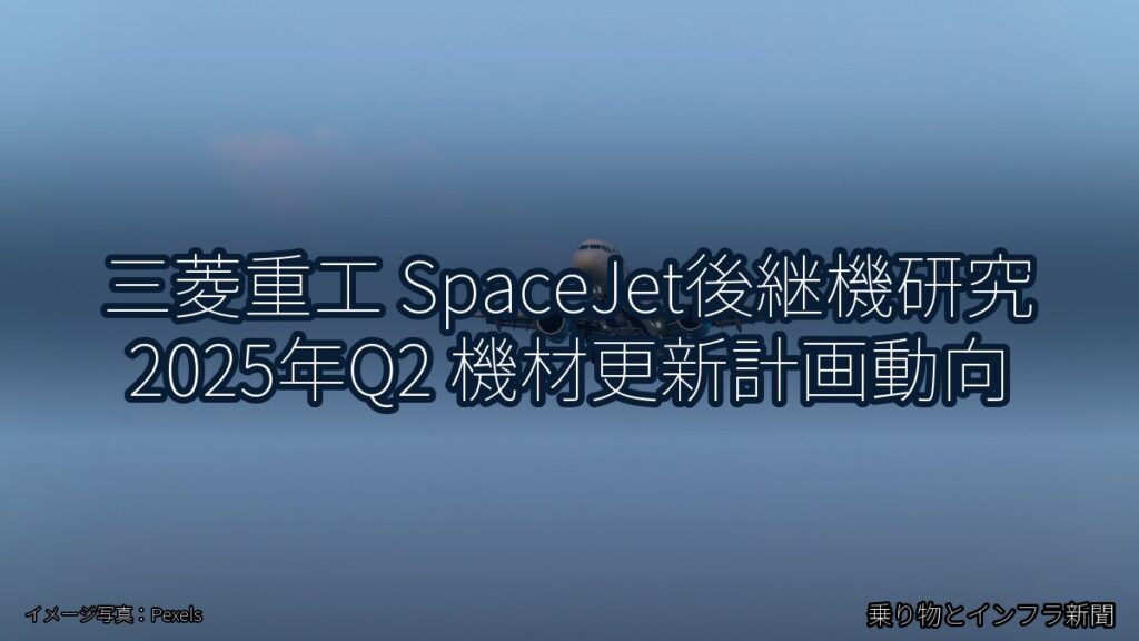 三菱重工 SpaceJet後継機研究 2025年Q2 機材更新計画動向（乗り物とインフラ新聞）