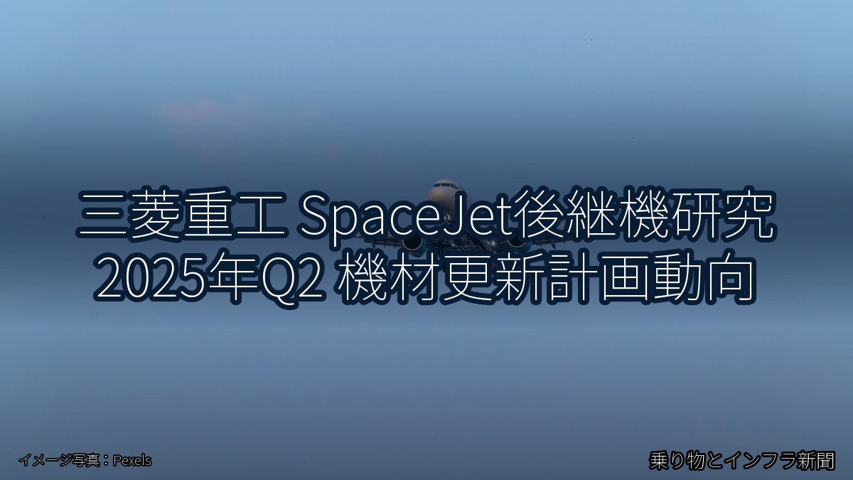 三菱重工 SpaceJet後継機研究 2025年Q2 機材更新計画動向（乗り物とインフラ新聞）