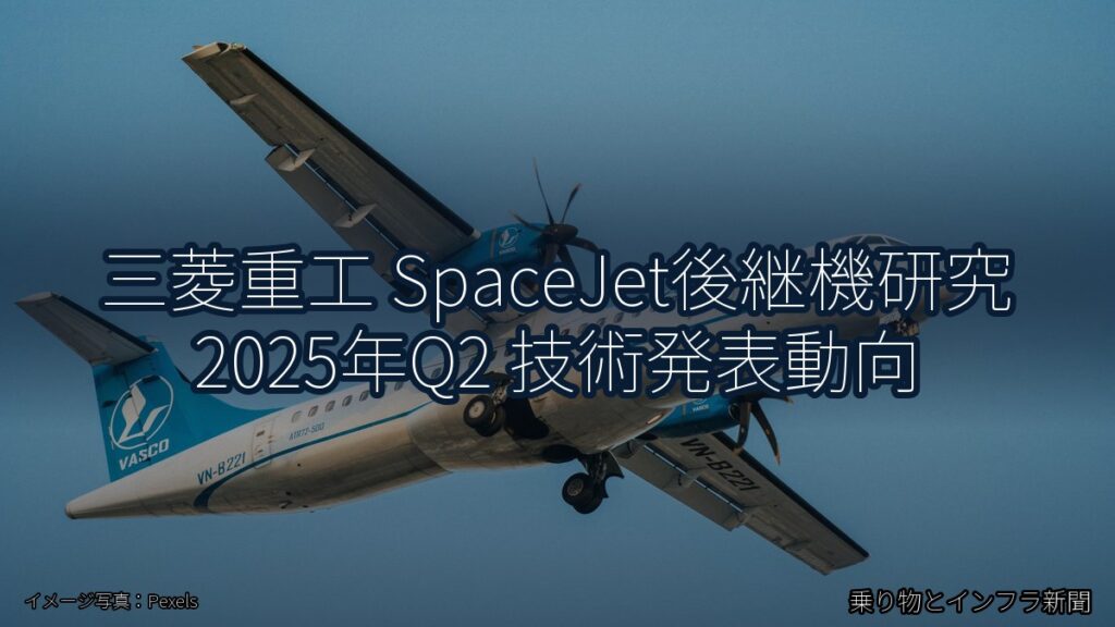 三菱重工 SpaceJet後継機研究 2025年Q2 技術発表動向（乗り物とインフラ新聞）