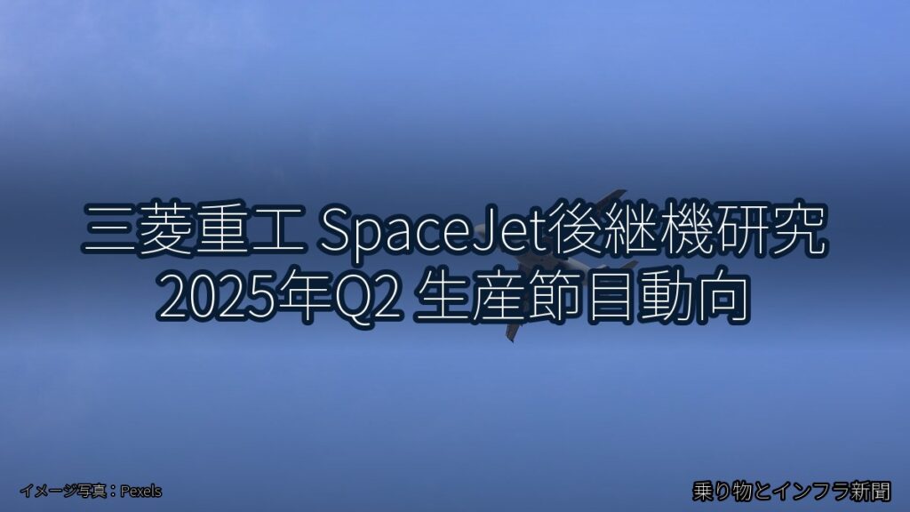 三菱重工 SpaceJet後継機研究 2025年Q2 生産節目動向（乗り物とインフラ新聞）