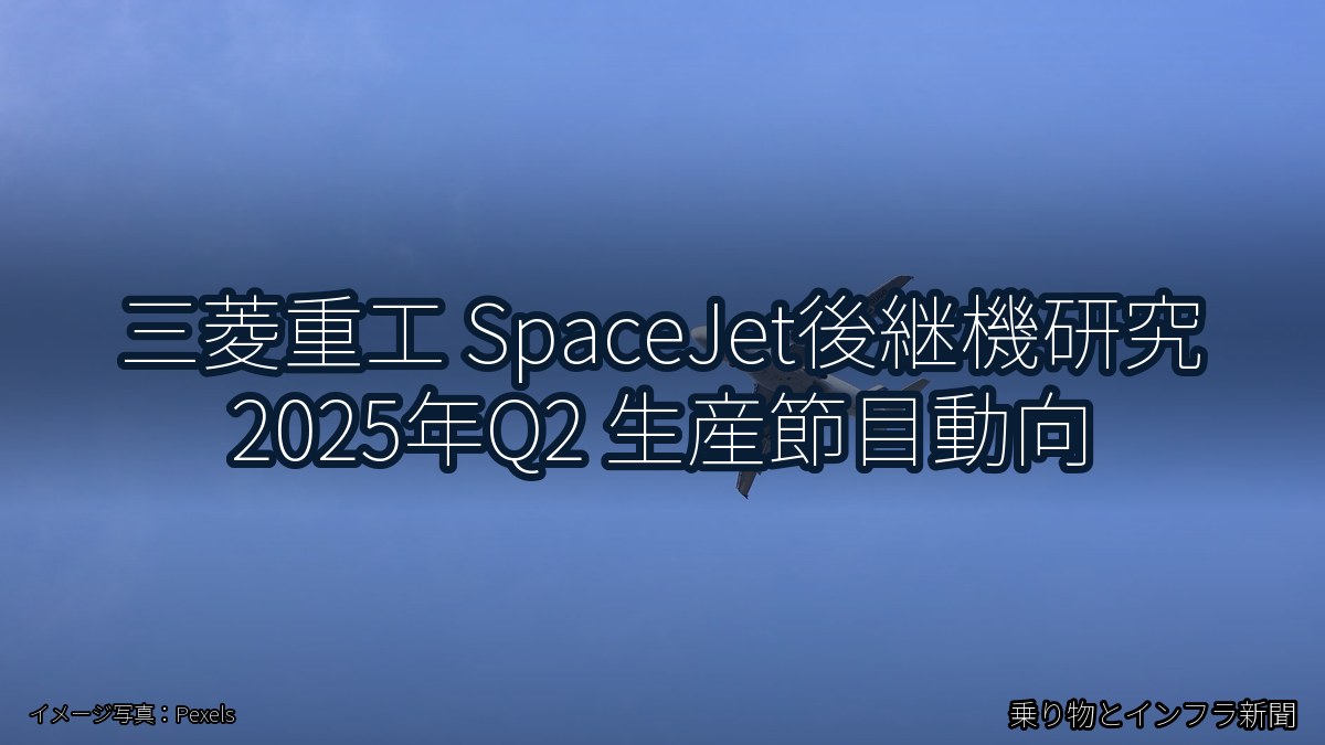 三菱重工 SpaceJet後継機研究 2025年Q2 生産節目動向（乗り物とインフラ新聞）
