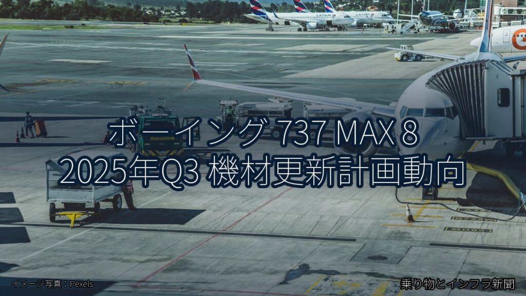 ボーイング 737 MAX 8 2025年Q3 機材更新計画動向（乗り物とインフラ新聞）