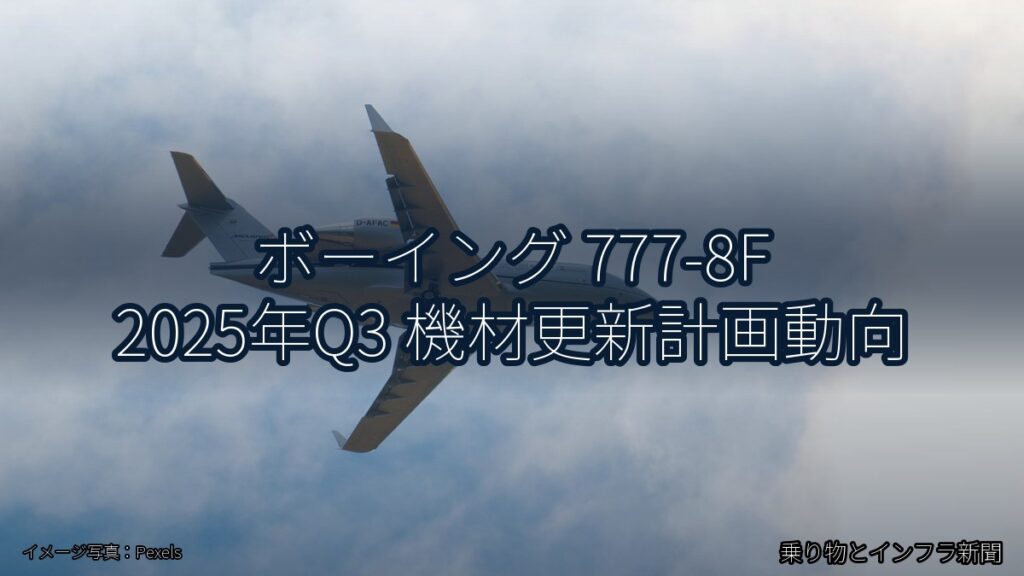 ボーイング 777-8F 2025年Q3 機材更新計画動向（乗り物とインフラ新聞）