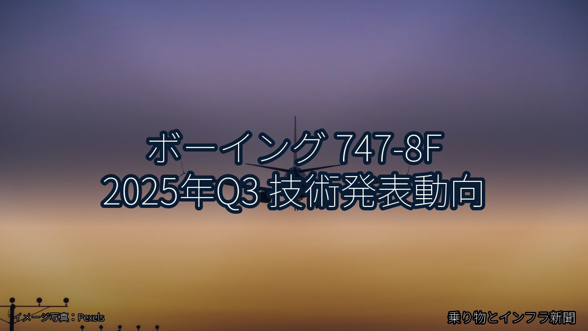 ボーイング 747-8F 2025年Q3 技術発表動向（乗り物とインフラ新聞）