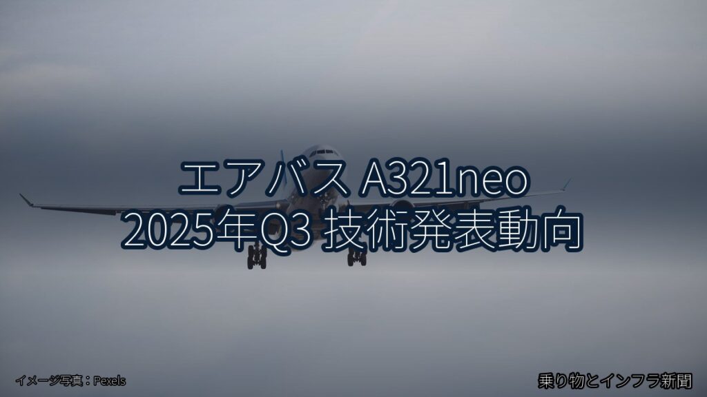 エアバス A321neo 2025年Q3 技術発表動向（乗り物とインフラ新聞）