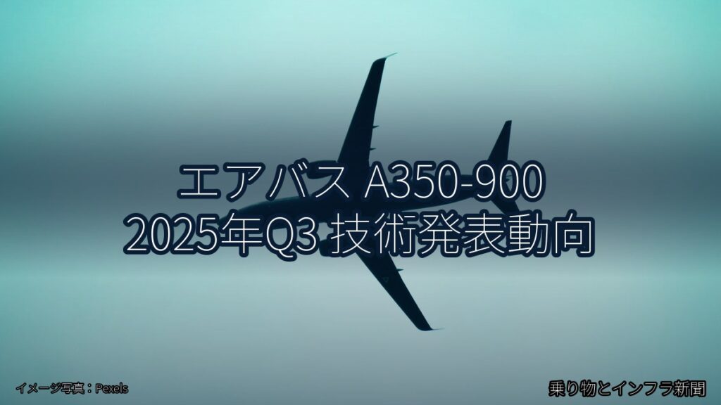 エアバス A350-900 2025年Q3 技術発表動向（乗り物とインフラ新聞）