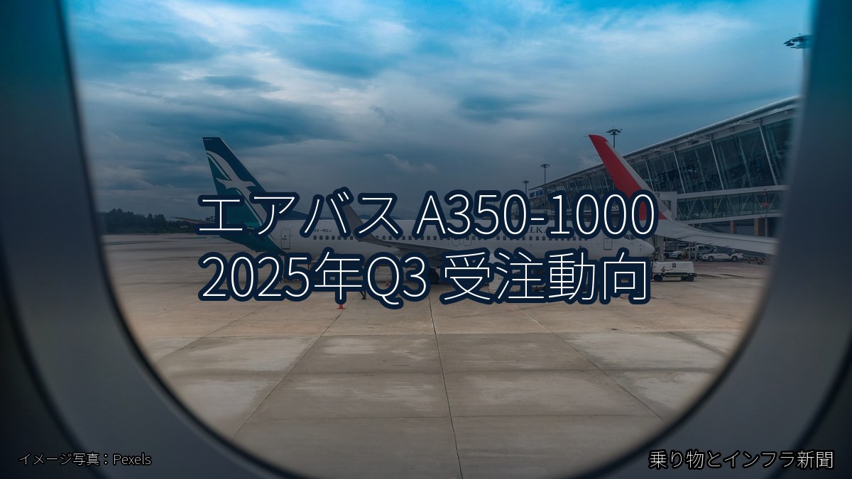 エアバス A350-1000 2025年Q3 受注動向（乗り物とインフラ新聞）