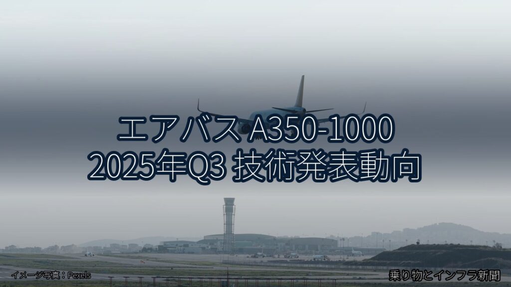 エアバス A350-1000 2025年Q3 技術発表動向（乗り物とインフラ新聞）