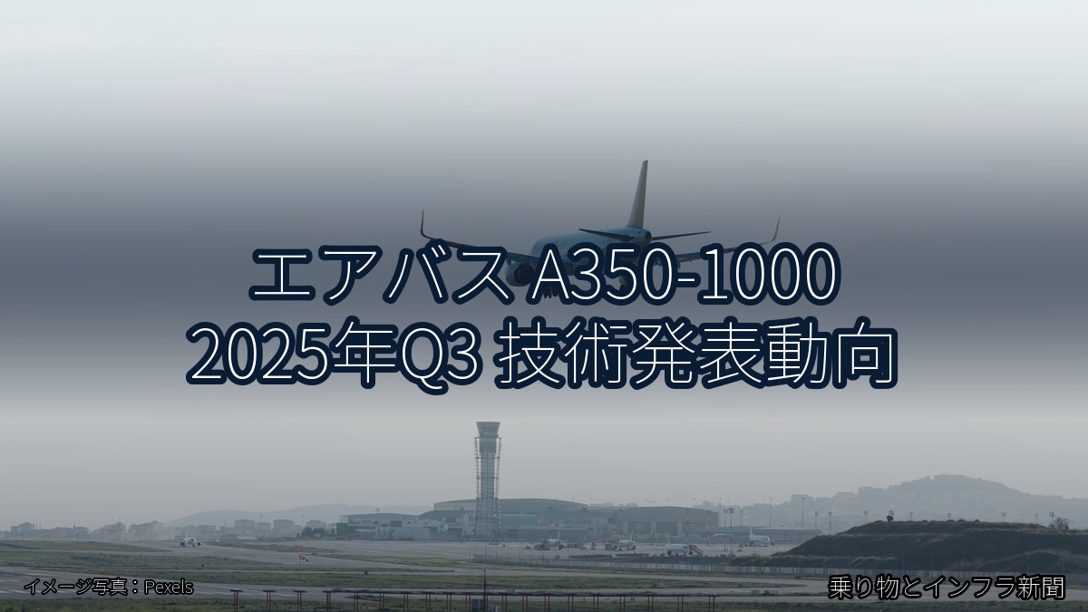 エアバス A350-1000 2025年Q3 技術発表動向(乗り物とインフラ新聞)
