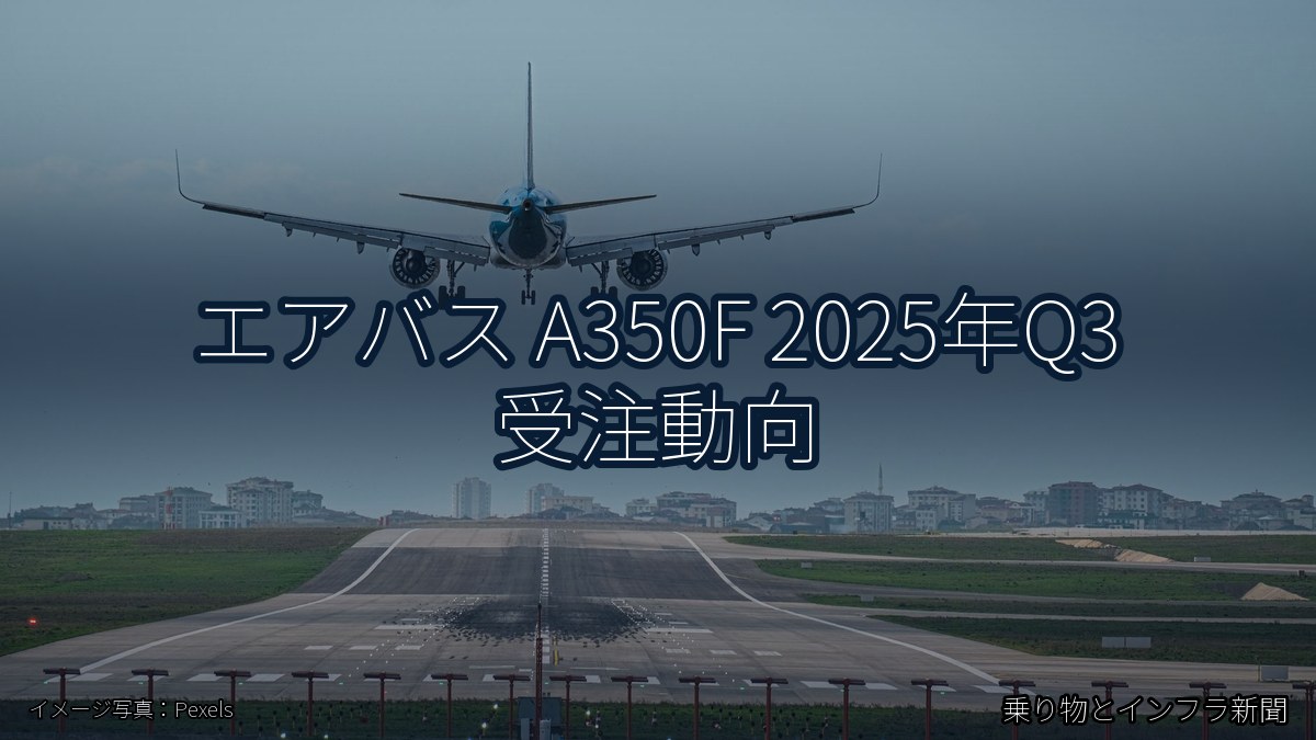エアバス A350F 2025年Q3 受注動向（乗り物とインフラ新聞）