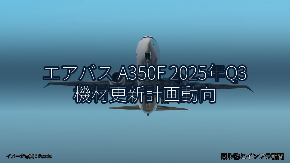 エアバス A350F 2025年Q3 機材更新計画動向(乗り物とインフラ新聞)