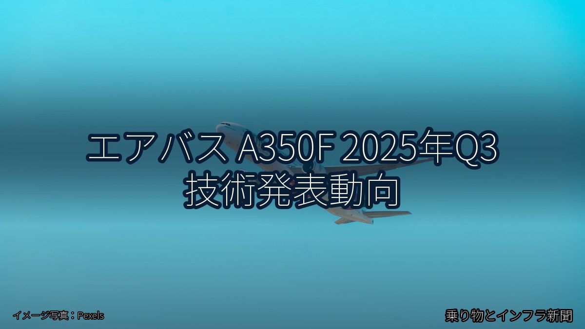 エアバス A350F 2025年Q3 技術発表動向(乗り物とインフラ新聞)