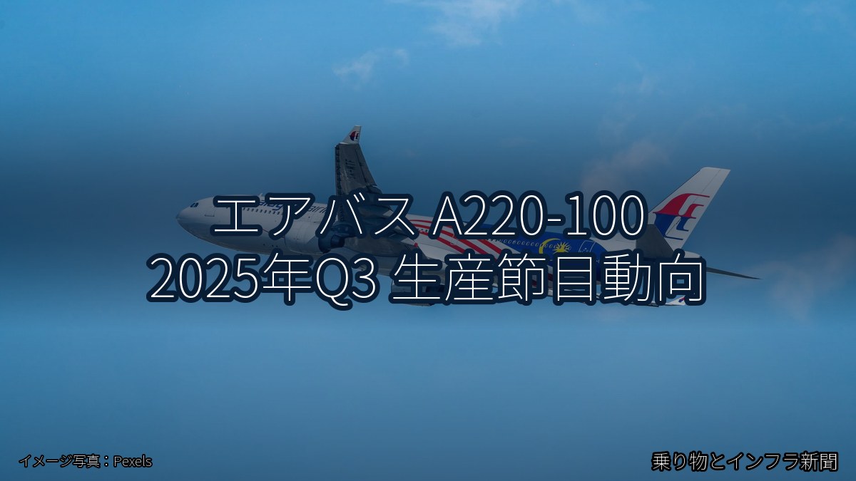 エアバス A220-100 2025年Q3 生産節目動向(乗り物とインフラ新聞)