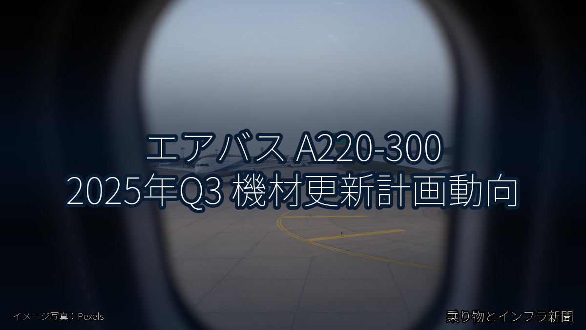 エアバス A220-300 2025年Q3 機材更新計画動向（乗り物とインフラ新聞）
