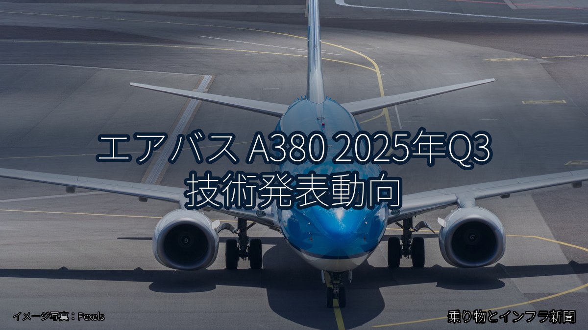 エアバス A380 2025年Q3 技術発表動向（乗り物とインフラ新聞）