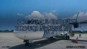 エンブラエル E190-E2 2025年Q3 型式認定動向（乗り物とインフラ新聞）