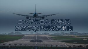 エンブラエル E195-E2 2025年Q3 型式認定動向（乗り物とインフラ新聞）