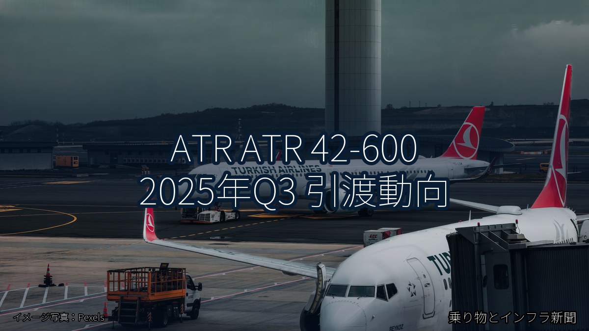 ATR ATR 42-600 2025年Q3 引渡動向(乗り物とインフラ新聞)