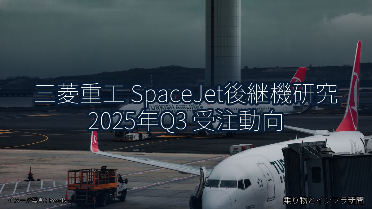 三菱重工 SpaceJet後継機研究 2025年Q3 受注動向（乗り物とインフラ新聞）