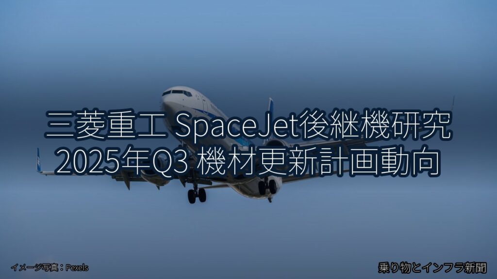 三菱重工 SpaceJet後継機研究 2025年Q3 機材更新計画動向（乗り物とインフラ新聞）