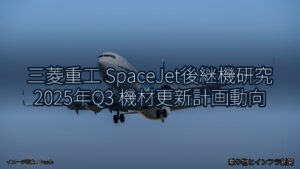 三菱重工 SpaceJet後継機研究 2025年Q3 機材更新計画動向（乗り物とインフラ新聞）