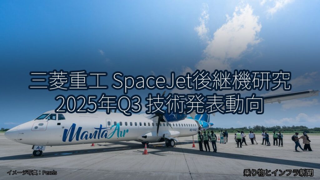 三菱重工 SpaceJet後継機研究 2025年Q3 技術発表動向（乗り物とインフラ新聞）