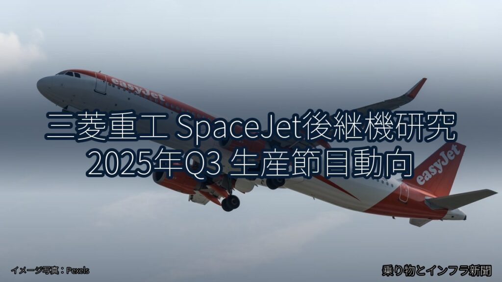 三菱重工 SpaceJet後継機研究 2025年Q3 生産節目動向（乗り物とインフラ新聞）
