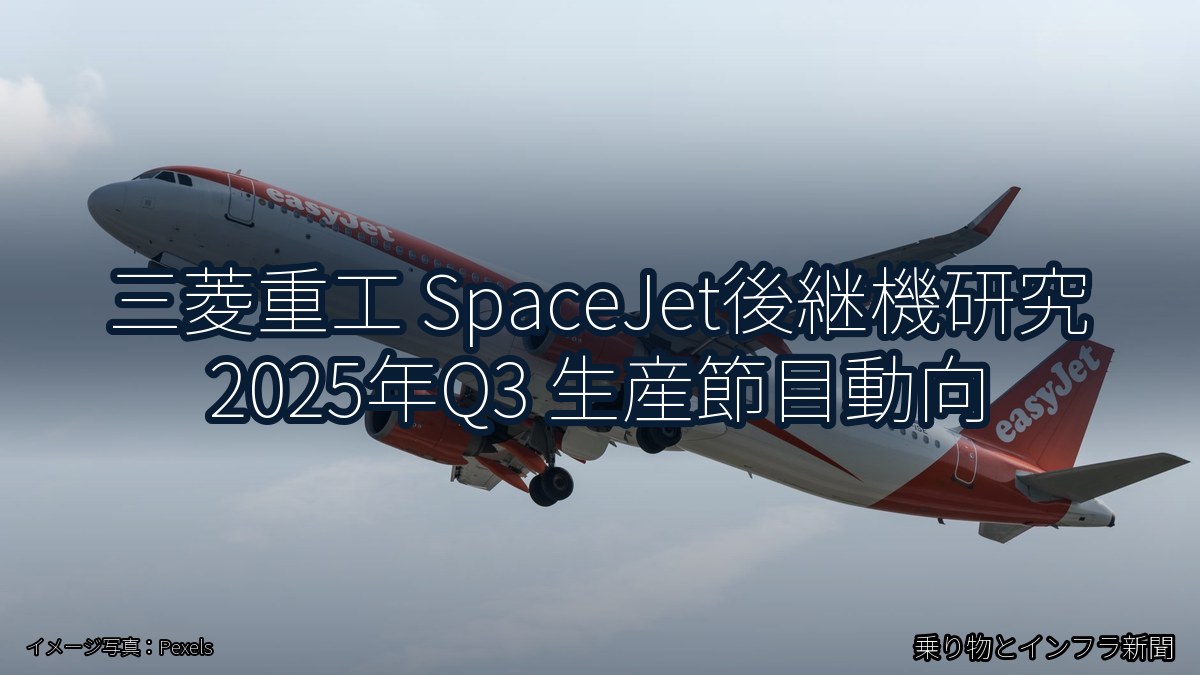 三菱重工 SpaceJet後継機研究 2025年Q3 生産節目動向（乗り物とインフラ新聞）