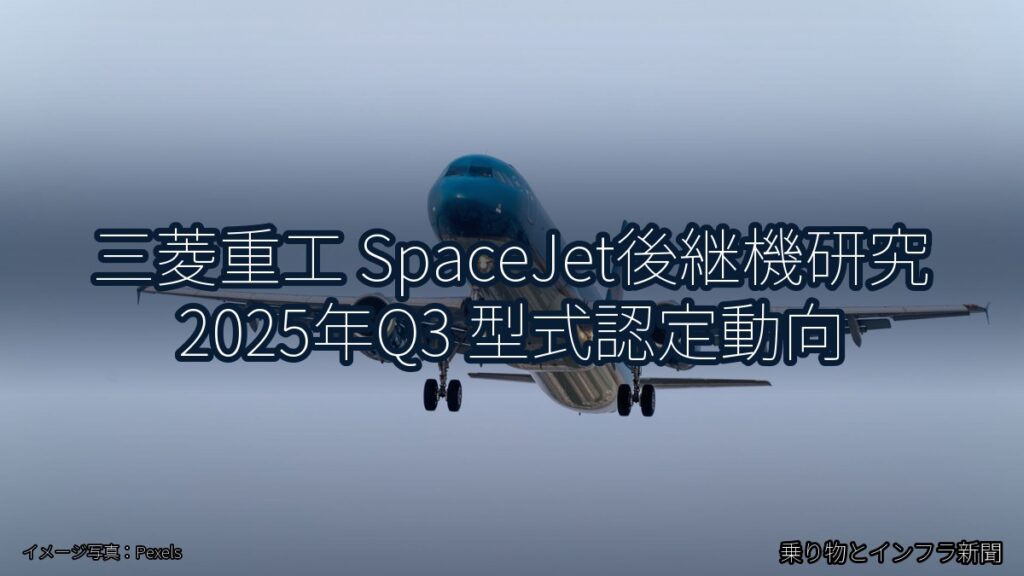 三菱重工 SpaceJet後継機研究 2025年Q3 型式認定動向（乗り物とインフラ新聞）