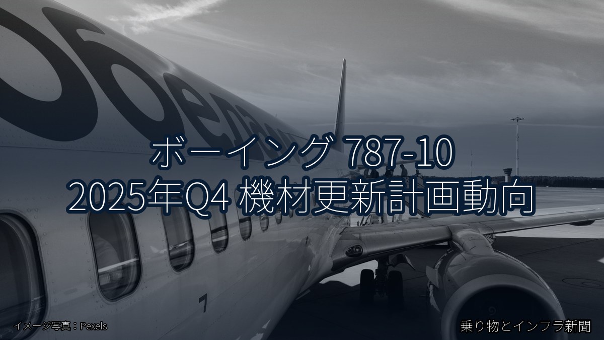 ボーイング 787-10 2025年Q4 機材更新計画動向（乗り物とインフラ新聞）