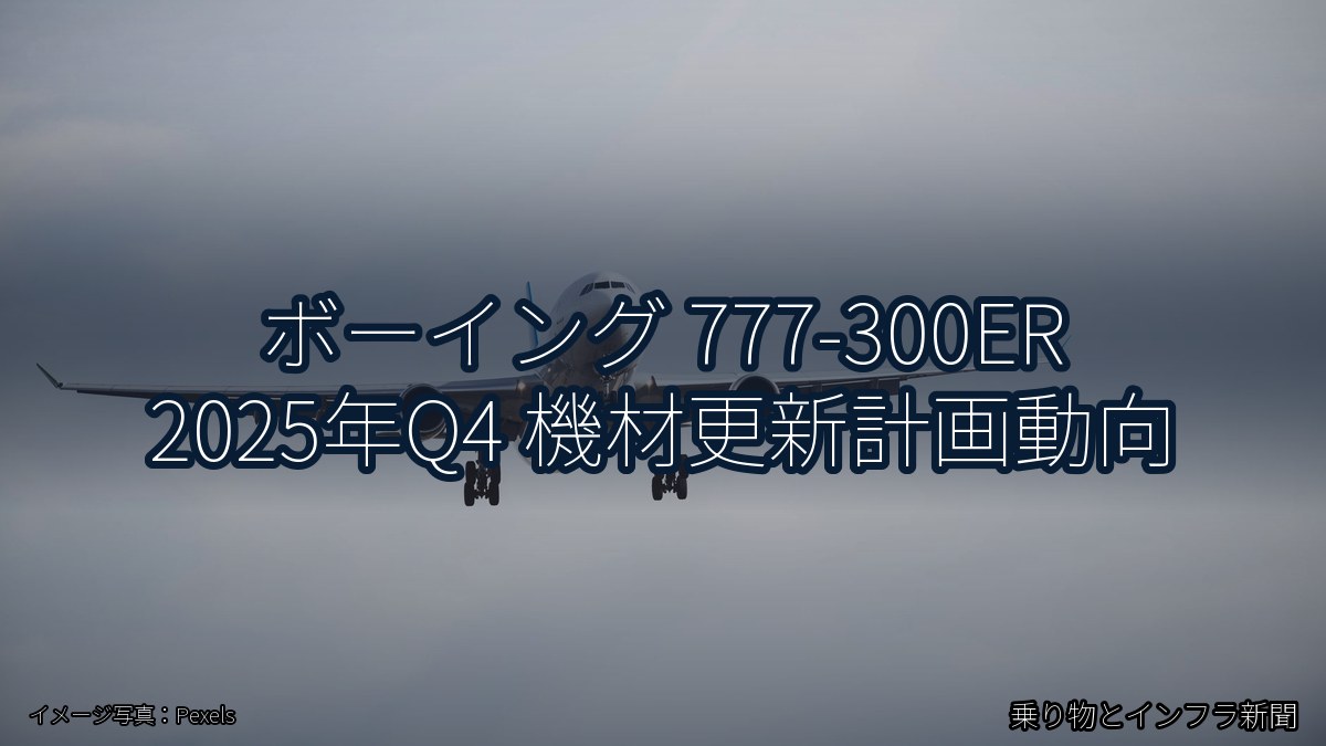 ボーイング 777-300ER 2025年Q4 機材更新計画動向（乗り物とインフラ新聞）